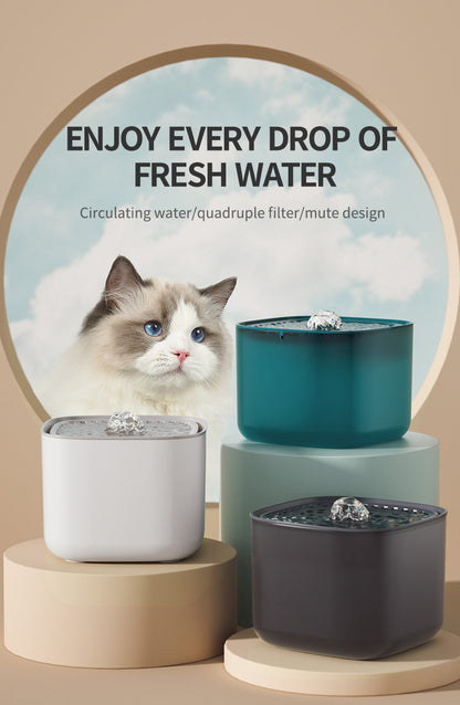 CW Pet Water Dispenser Cats Dogs Automatic Fountain publicity pictures-1