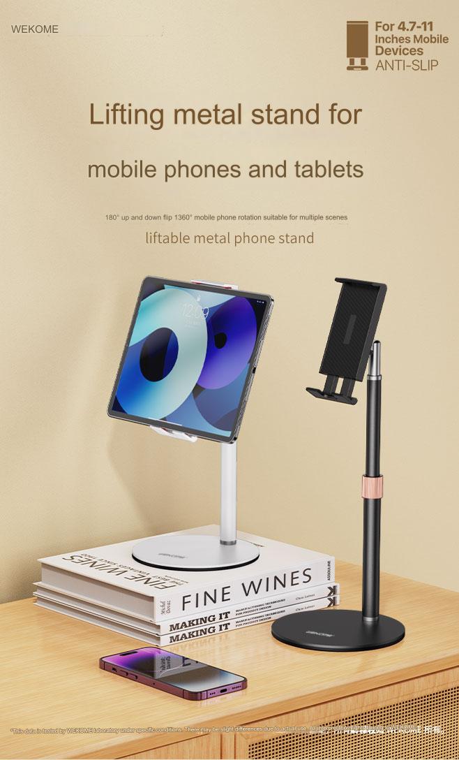 WA-S100 Adjustable Phone Stand Holder for Devices up to 11 inches  by Crazywld - Available at Crazy world