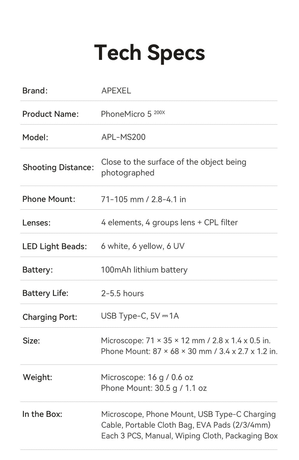 apexel 200x smartphone microscope lens cpl publicity-28