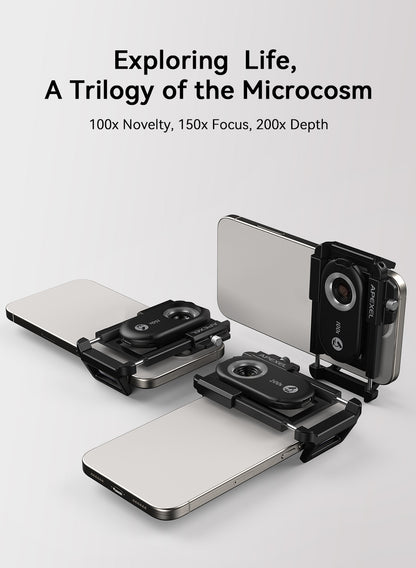 apexel 3-in-1 smartphone microscope lens cpl publicity pictures-11