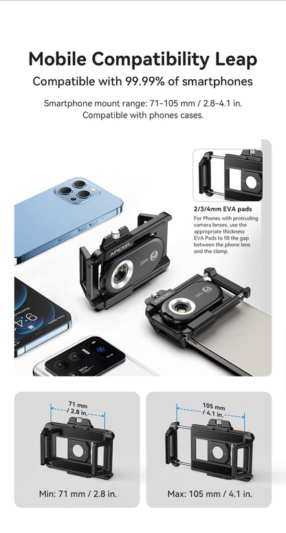 apexel 3-in-1 smartphone microscope lens cpl publicity pictures-19