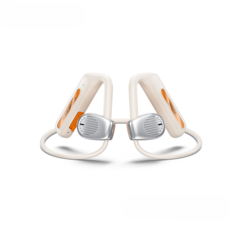 beluga g1 phanwing enc open ear earphones bluetooth in oranger color