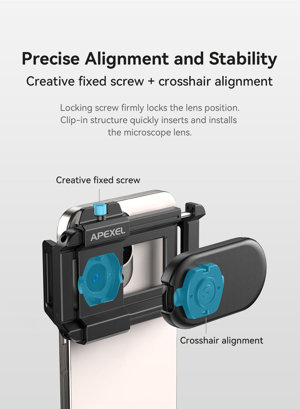 cw apexel 100x smartphone microscope with led and cpl publicity picture-18