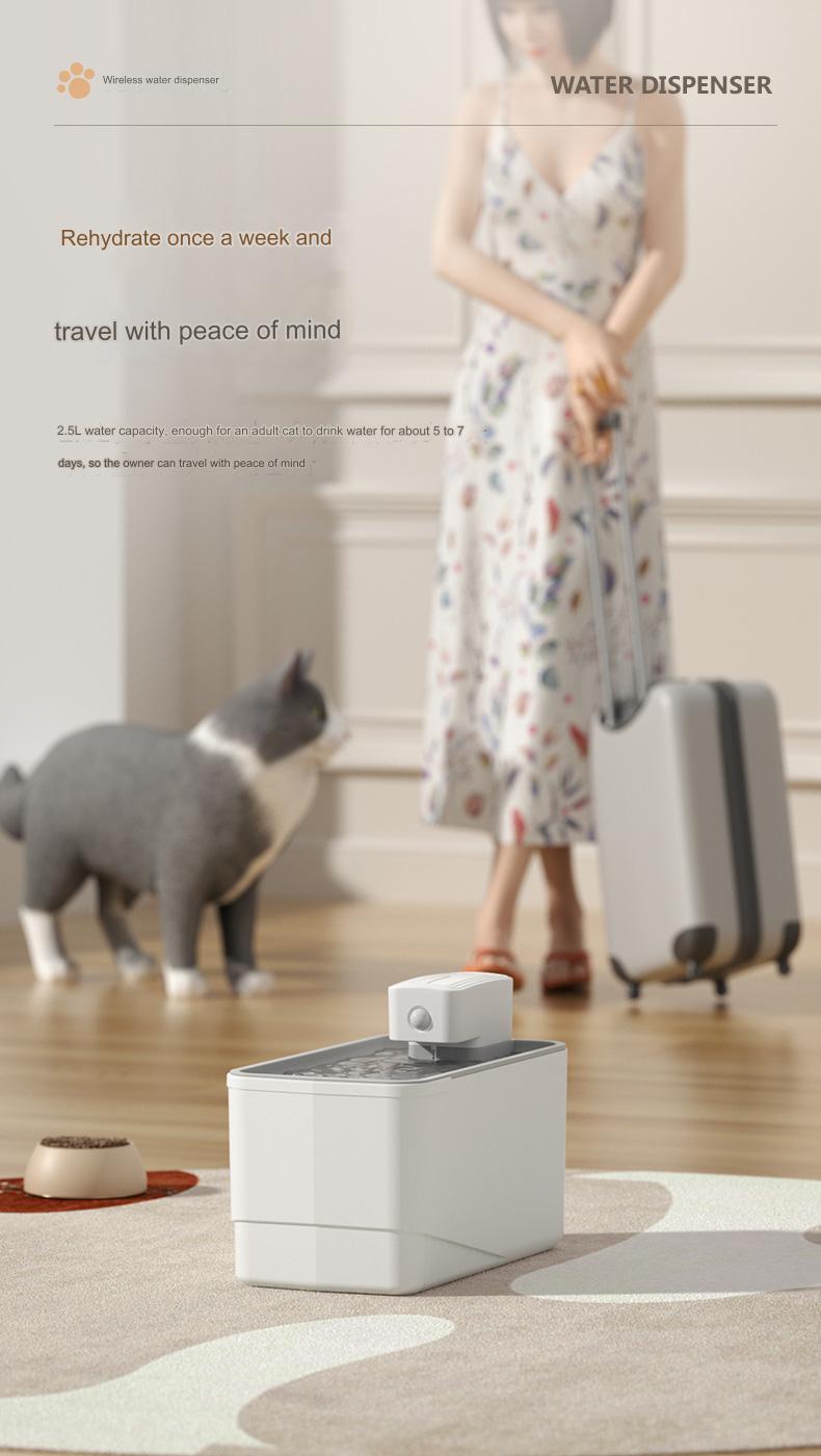 cw wireless pet water dispenser publicity pictures-10