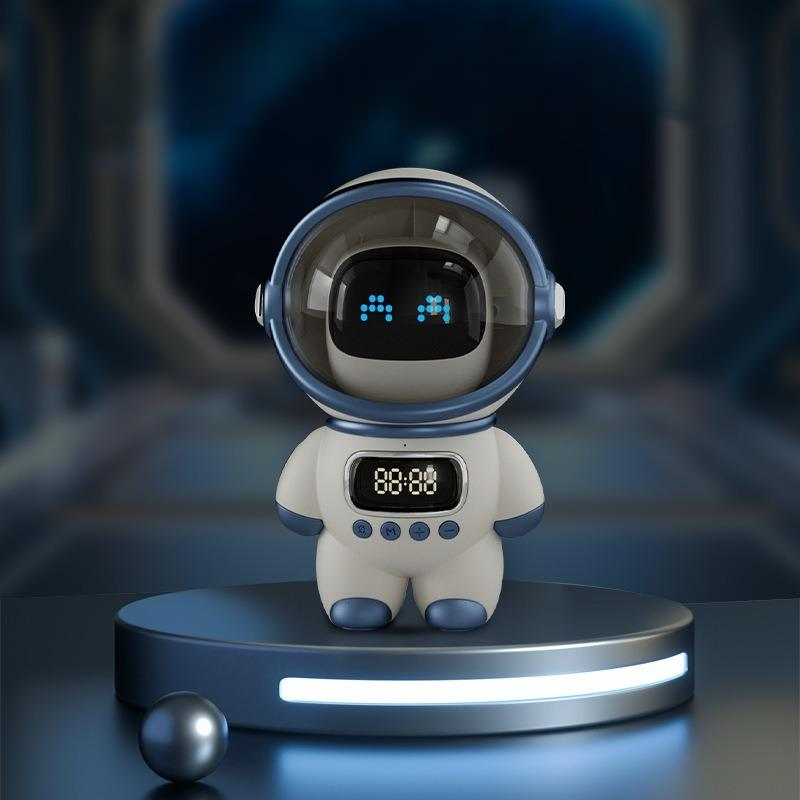 dodo m20 astronaut ai smart bluetooth speaker clock alarm radio nightlight publicity pictures