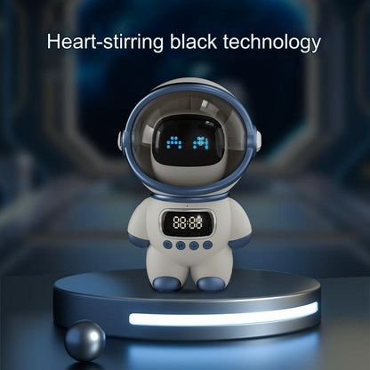 dodo m20 astronaut ai smart bluetooth speaker clock alarm radio nightlight in front-2