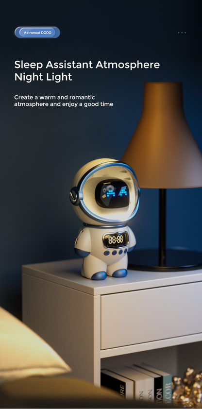 dodo m20 astronaut ai smart bluetooth speaker clock alarm radio nightlight publicity picture-13