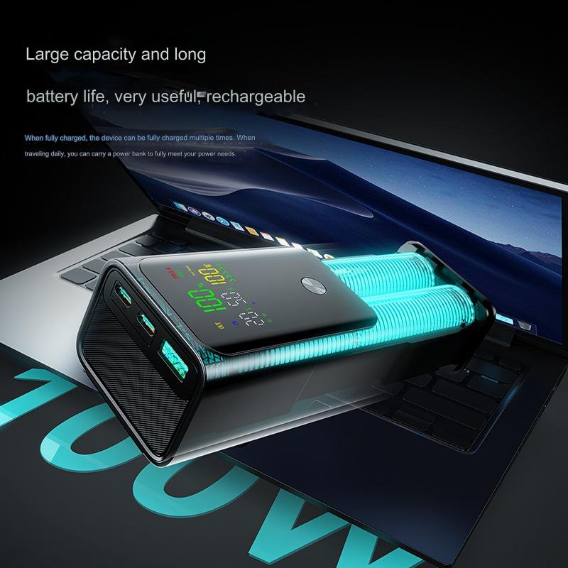 ht-k81 100w 20000mah fast charging power bank dual type c usb outputs  publicity pictures-9