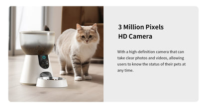 petwant automatic cat feeder 1080p camera smart pet feeder publicity picture-8