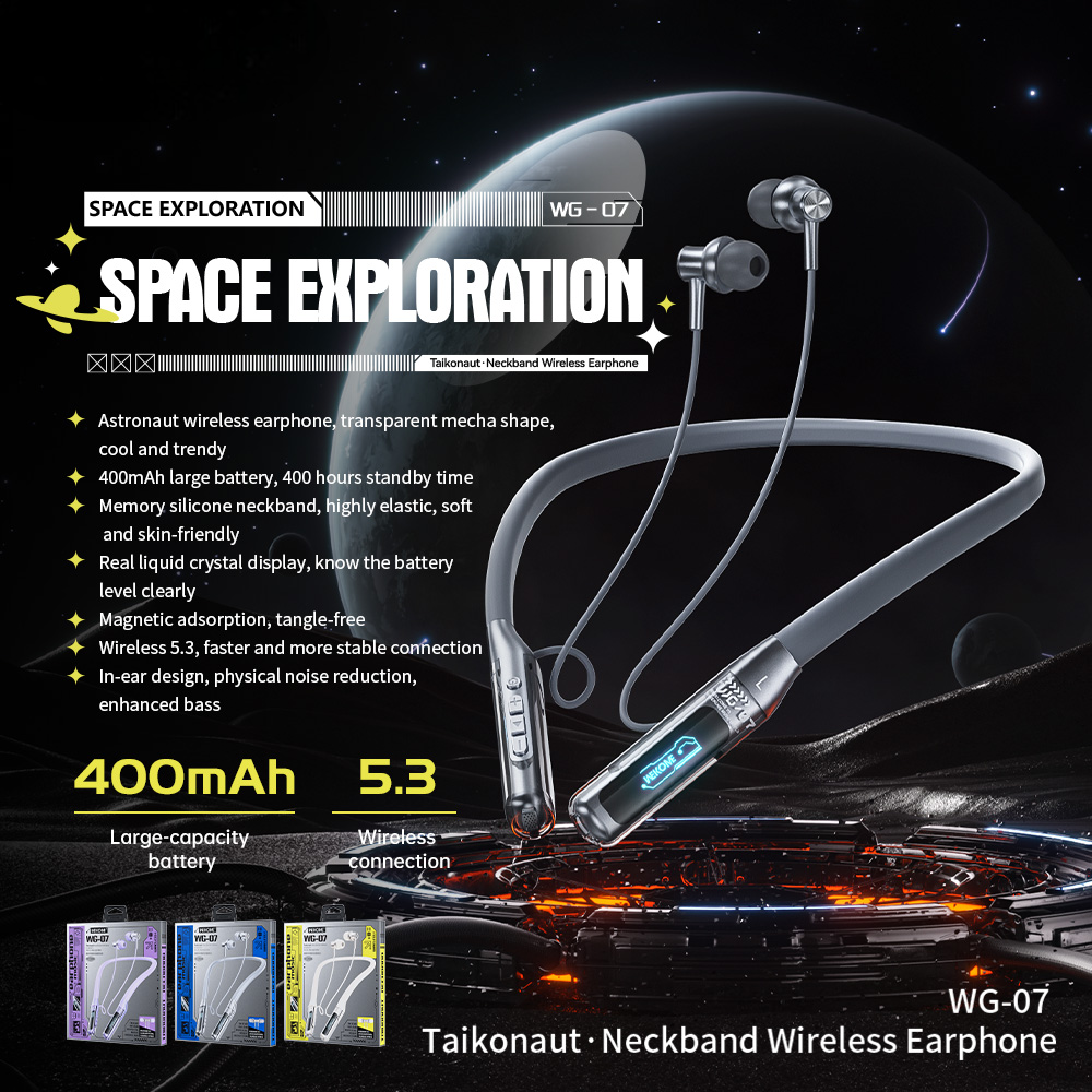 wg 07 taikonaut neckband wireless headphones 50hr battery bluetooth publicity pictures-1