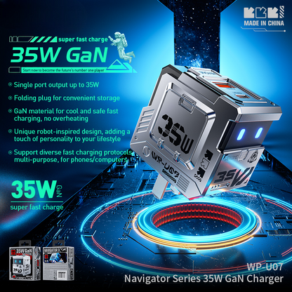 wp-u07 navigator series 35w gan charger single port us plug  publicity pictures-1