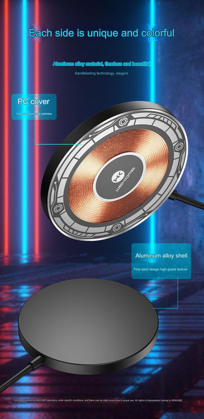 wp-u99 15w magnetic wireless charger includes 1 meter type c cable publicity pictures-2