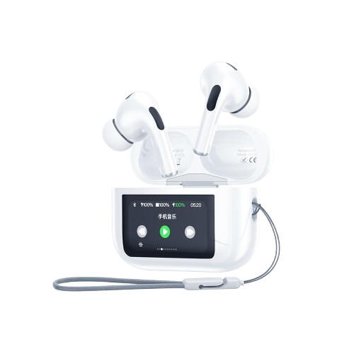 ws-06 yiesion anc enc wireless earbuds 30db noise cancellation 13mm drivers 180h battery life in white color