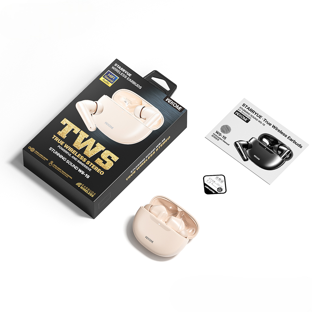 ws-15 starryue true wireless earbuds bluetooth 5-4-13mm drivers 5h playtime 300mah case packging box-1