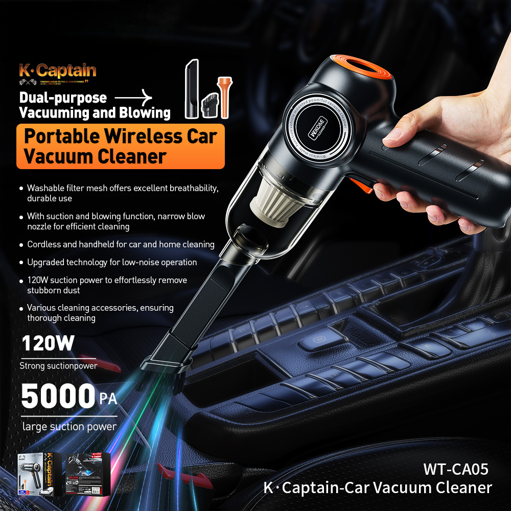 wt-ca05 kcaptain car vacuum 5000pa suction 3000mah battery 2 .5h quick charge publicity pictures-1